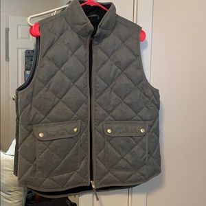 Gray chambre jcrew field vest